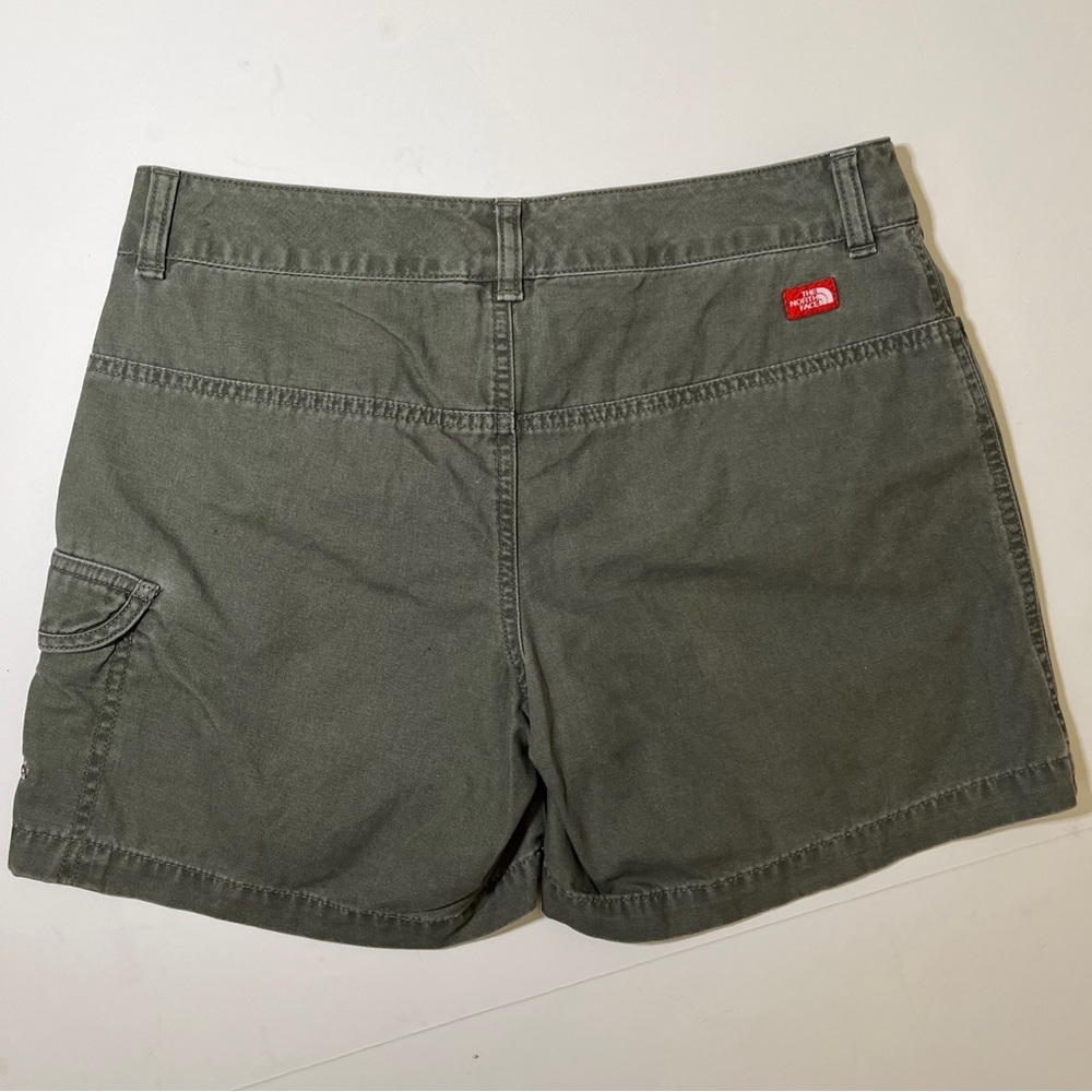THE NORTH FACE Shorts Army Green Cotton Women’s Size 4 - Picture 4 of 9